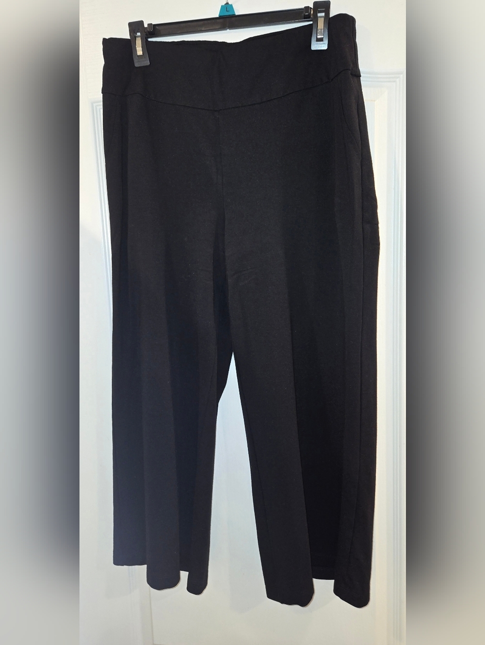 Womens Dear Scarlett Wide Leg Cropped Pants Size-1X
